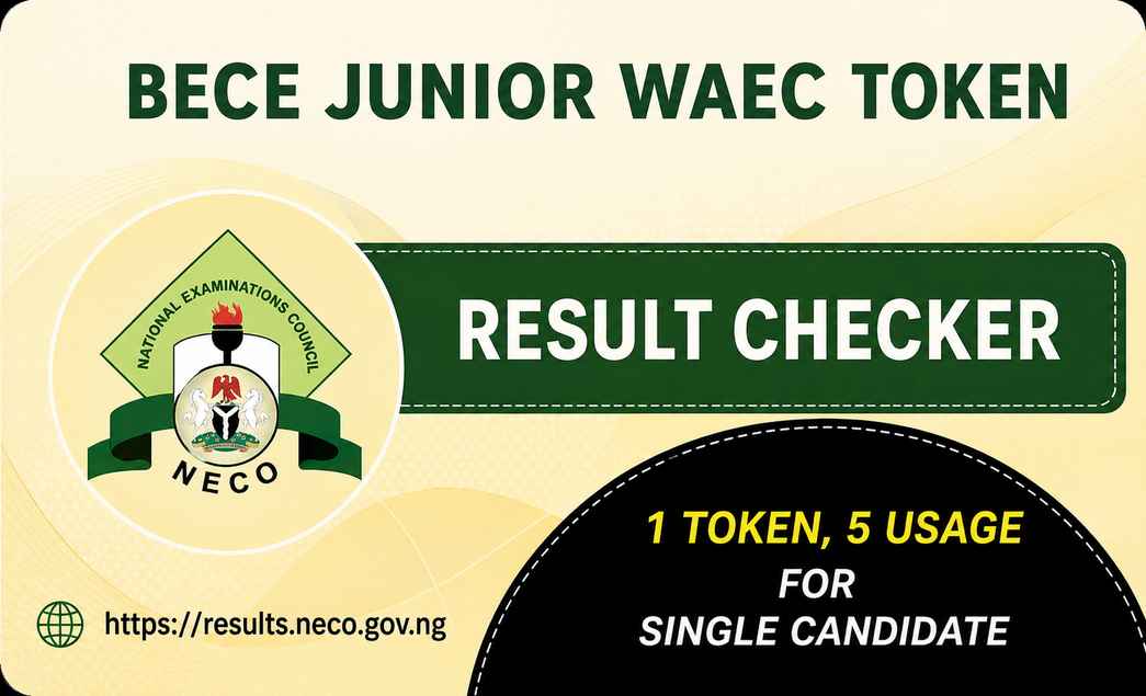 BECE - JUNIOR WAEC TOKEN | Cegital Inc
